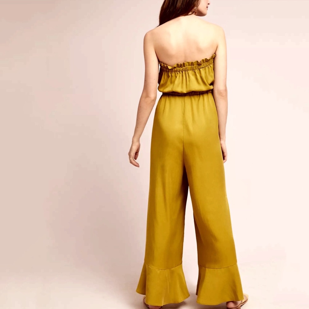 Anthropologie Hestia Strapless Jumpsuit - Picture 2 of 7